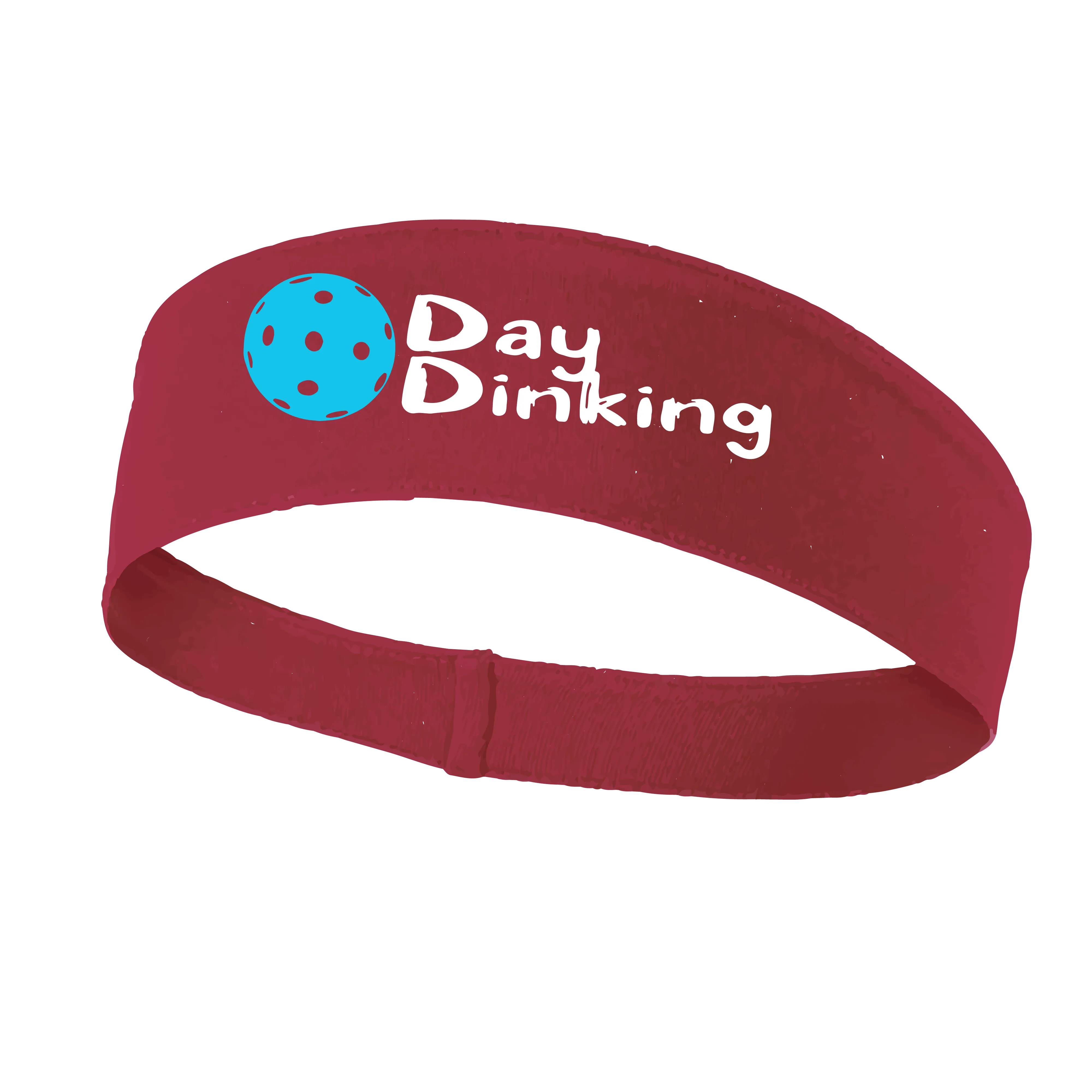 Day Dinking With Pickleballs (Customizable) | Pickleball Headband | 100% Polyester