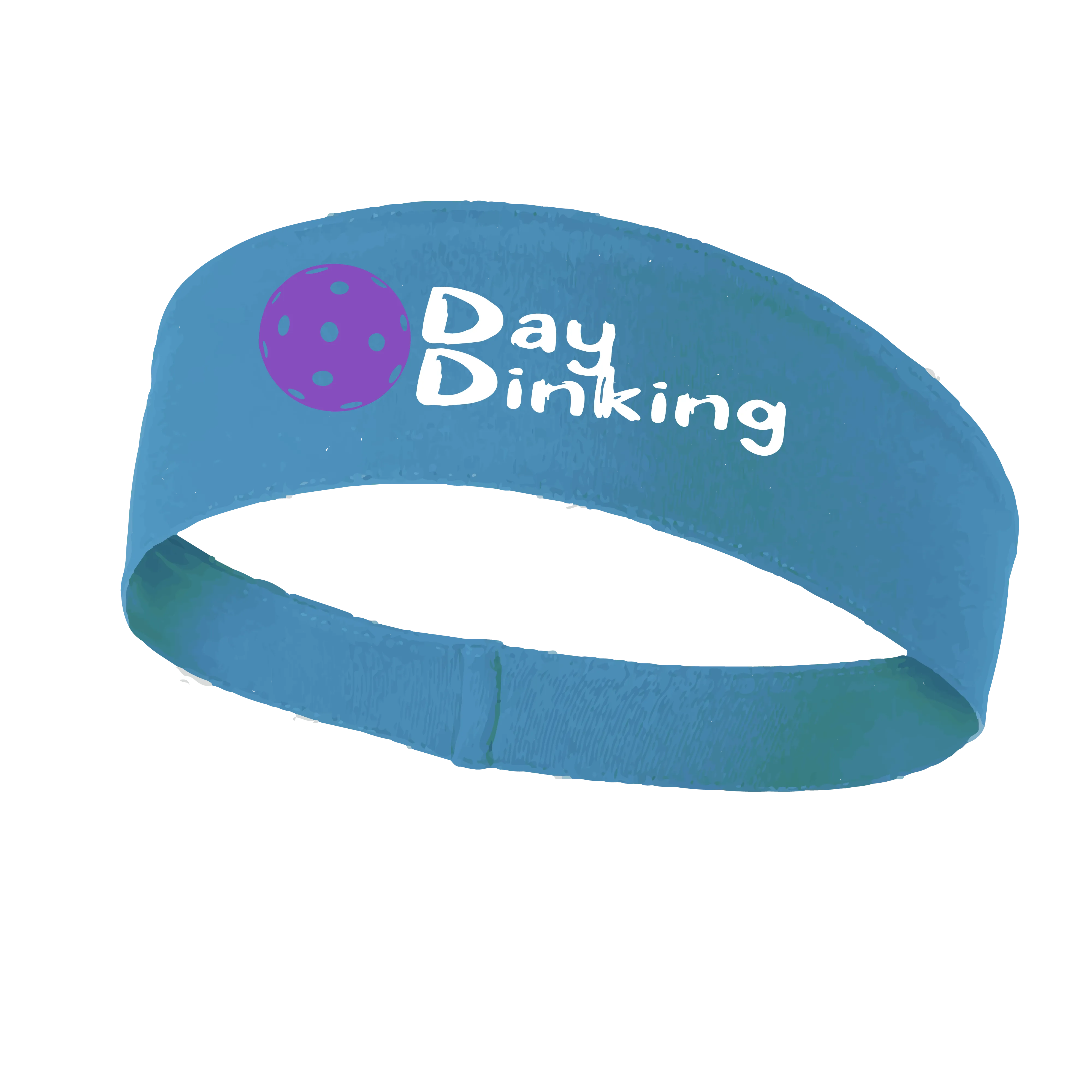 Day Dinking With Pickleballs (Customizable) | Pickleball Headband | 100% Polyester