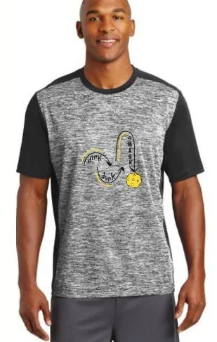 Dink Dink Smash | Clearance Men’s Short Sleeve Pickleball Shirt | 100% Polyester