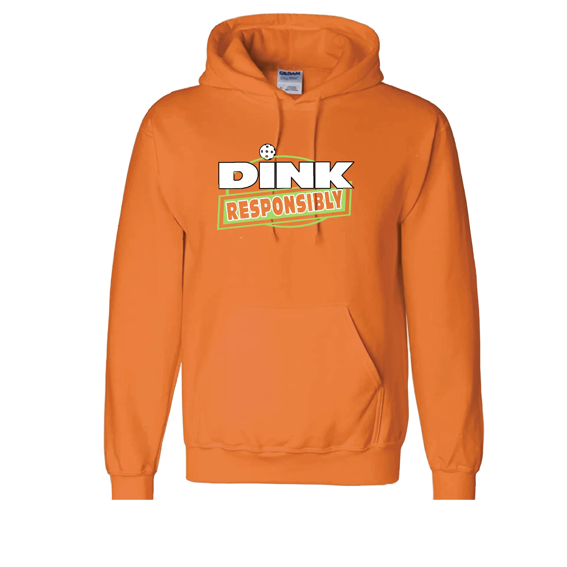 Dink Responsibly | Unisex Hoodie Pickleball Sweatshirt | 50% Cotton 50% Polyester