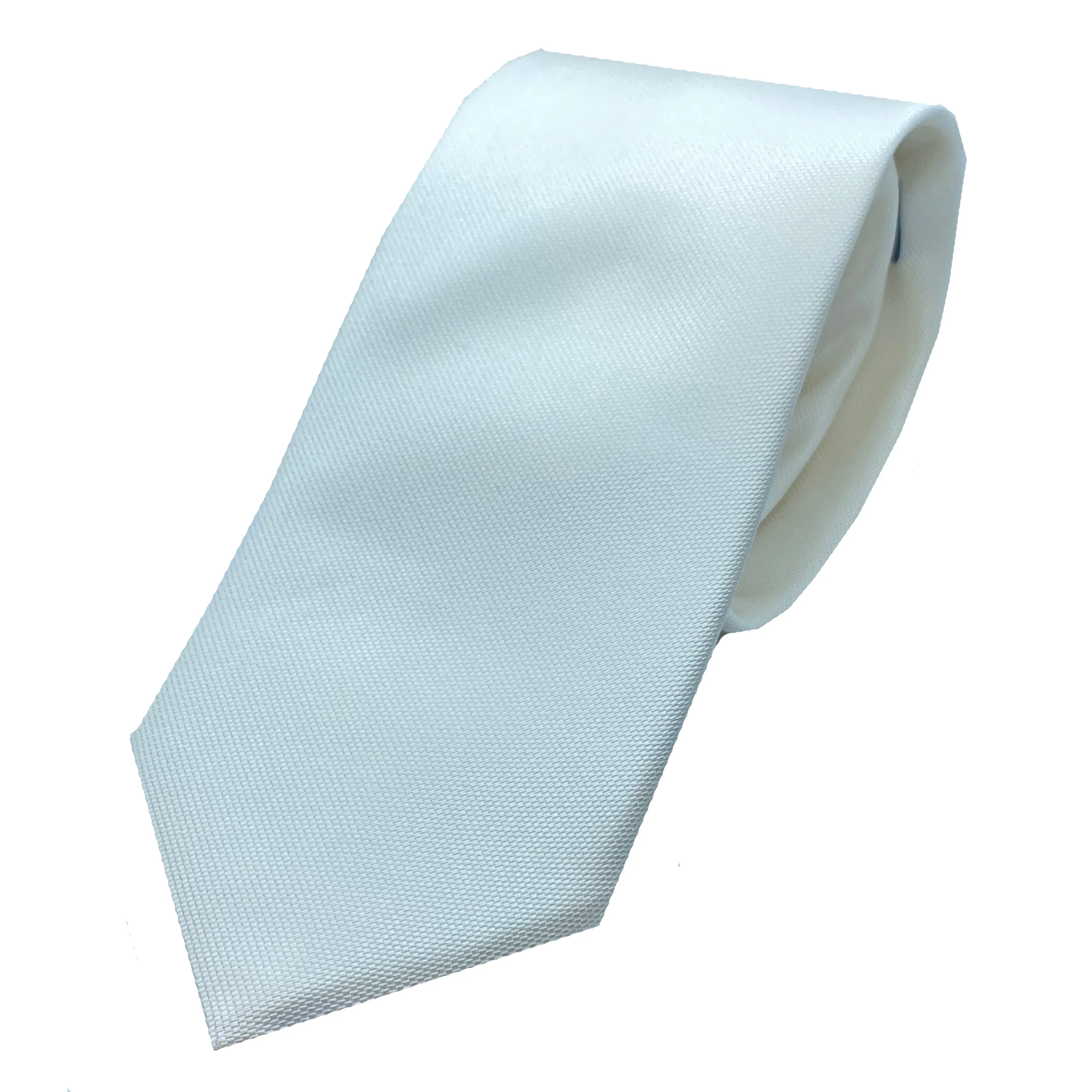 Dormeuil Textured Ivory Silk Tie