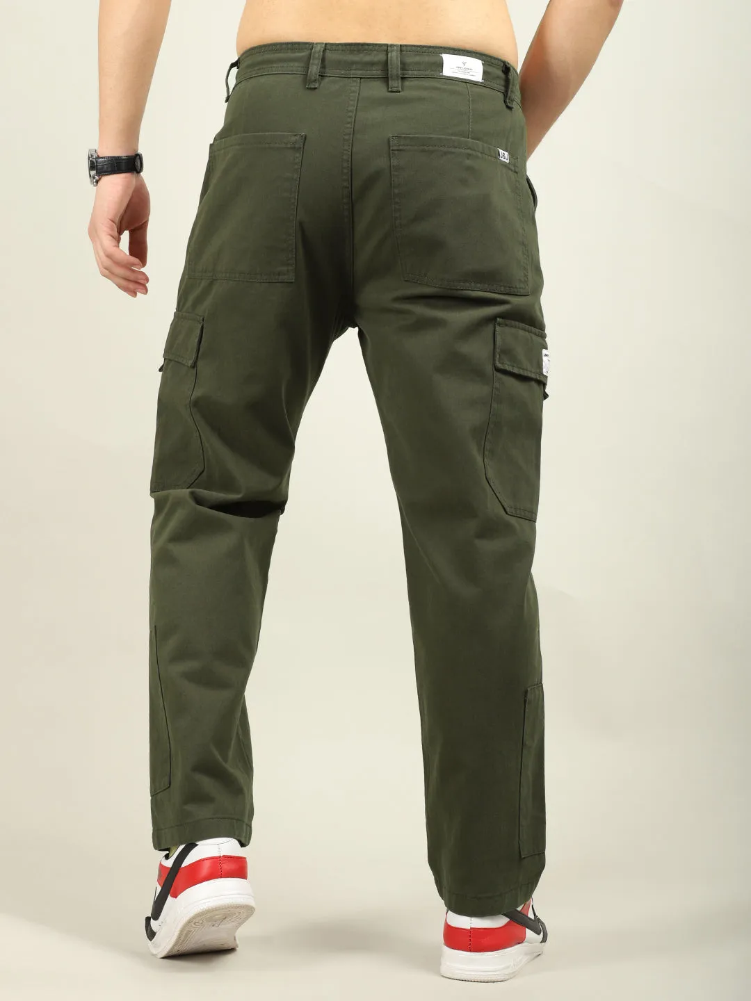 Drone Fantacy Olive Baggy Fit Cotton Cargo