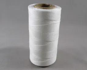 Flat Waxed Polyester Cord White (3014)