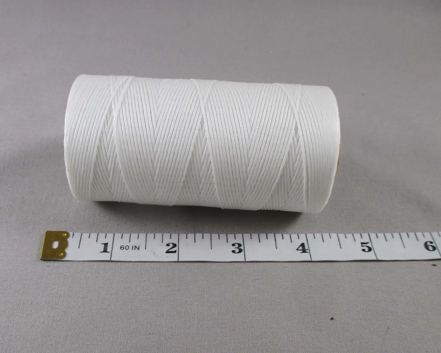 Flat Waxed Polyester Cord White (3014)