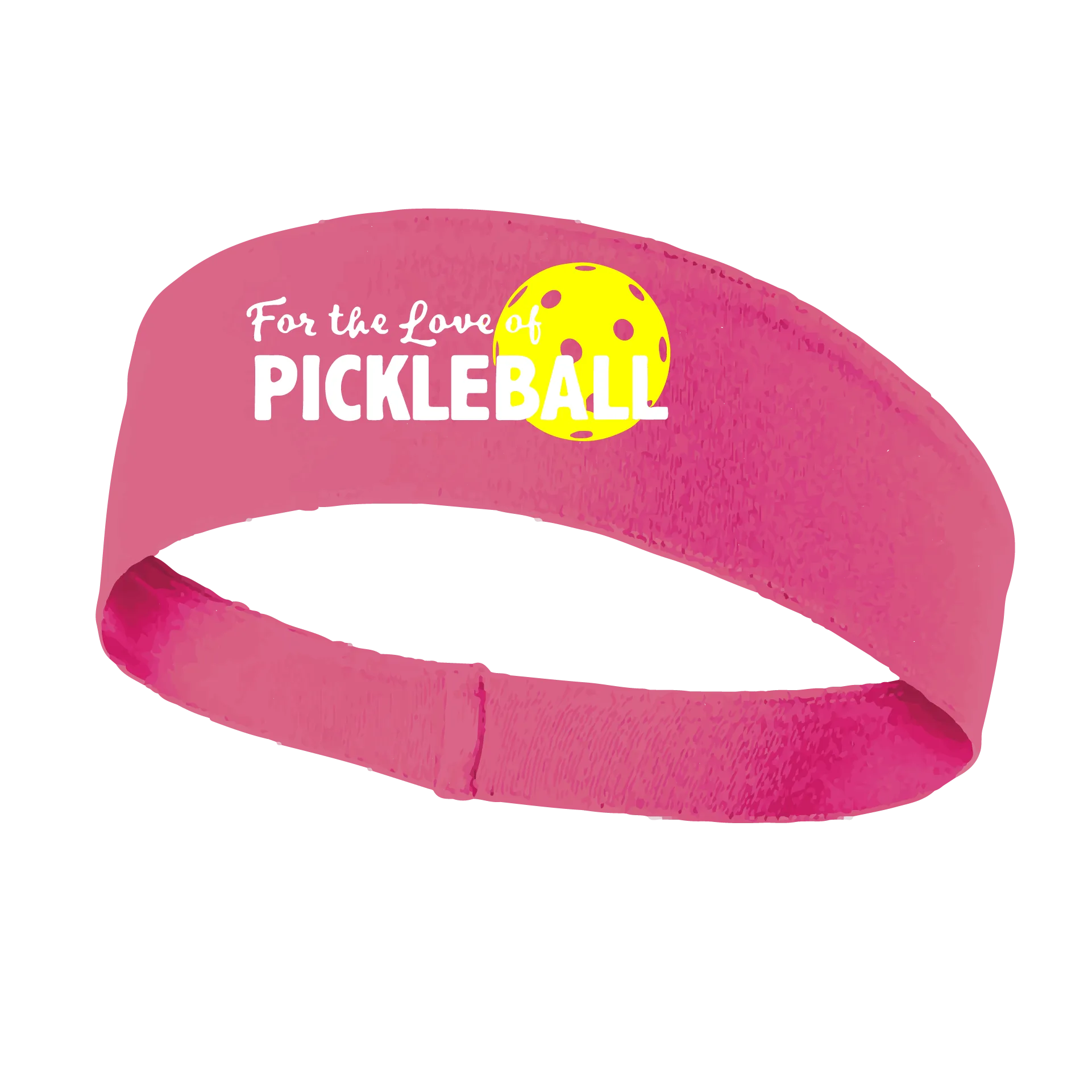 For The Love Of Pickleball | Pickleball Headband | 100% Polyester