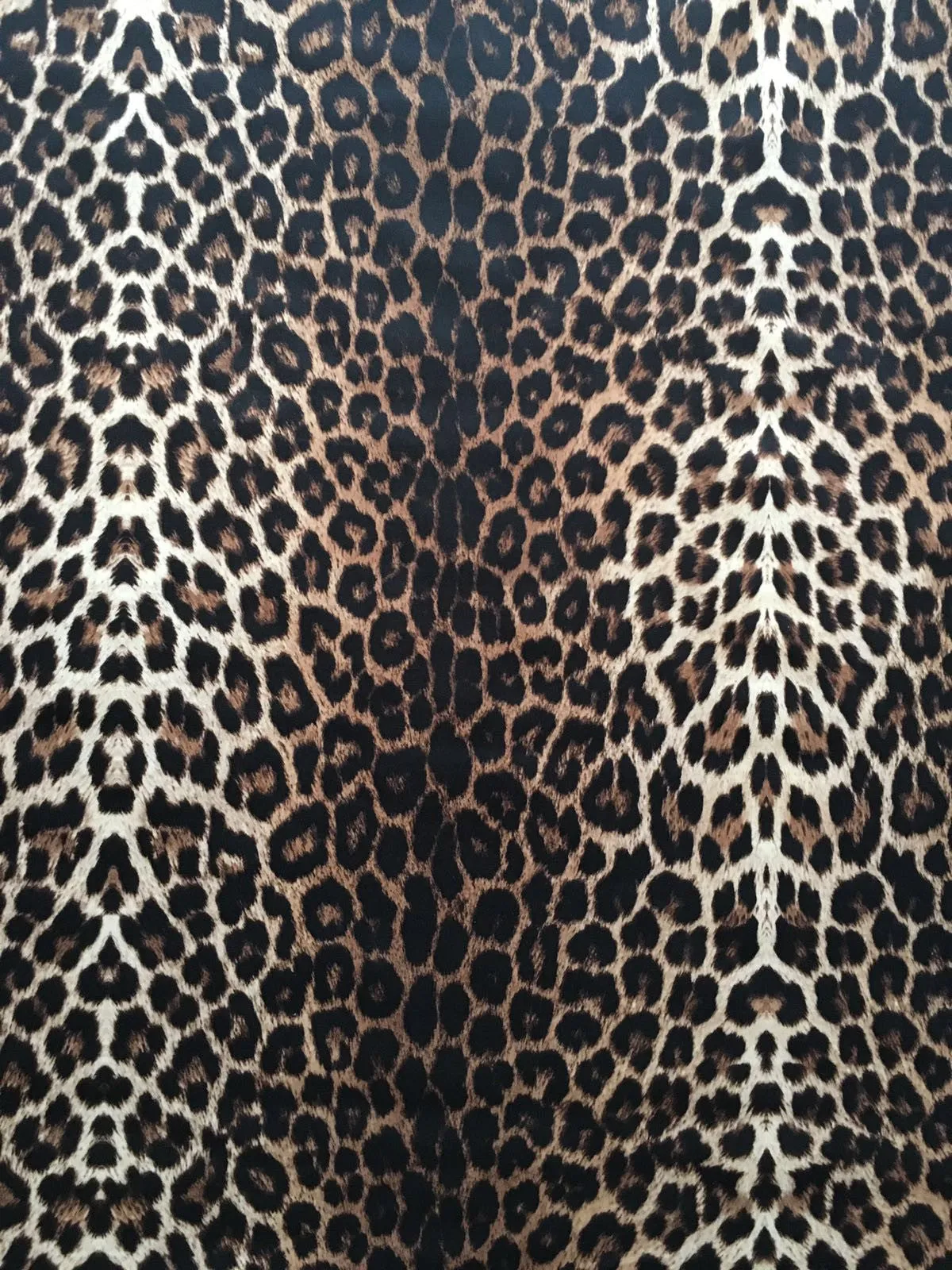 FS005 Leopard Print Scuba, Spun Polyester & Velvet Fabric