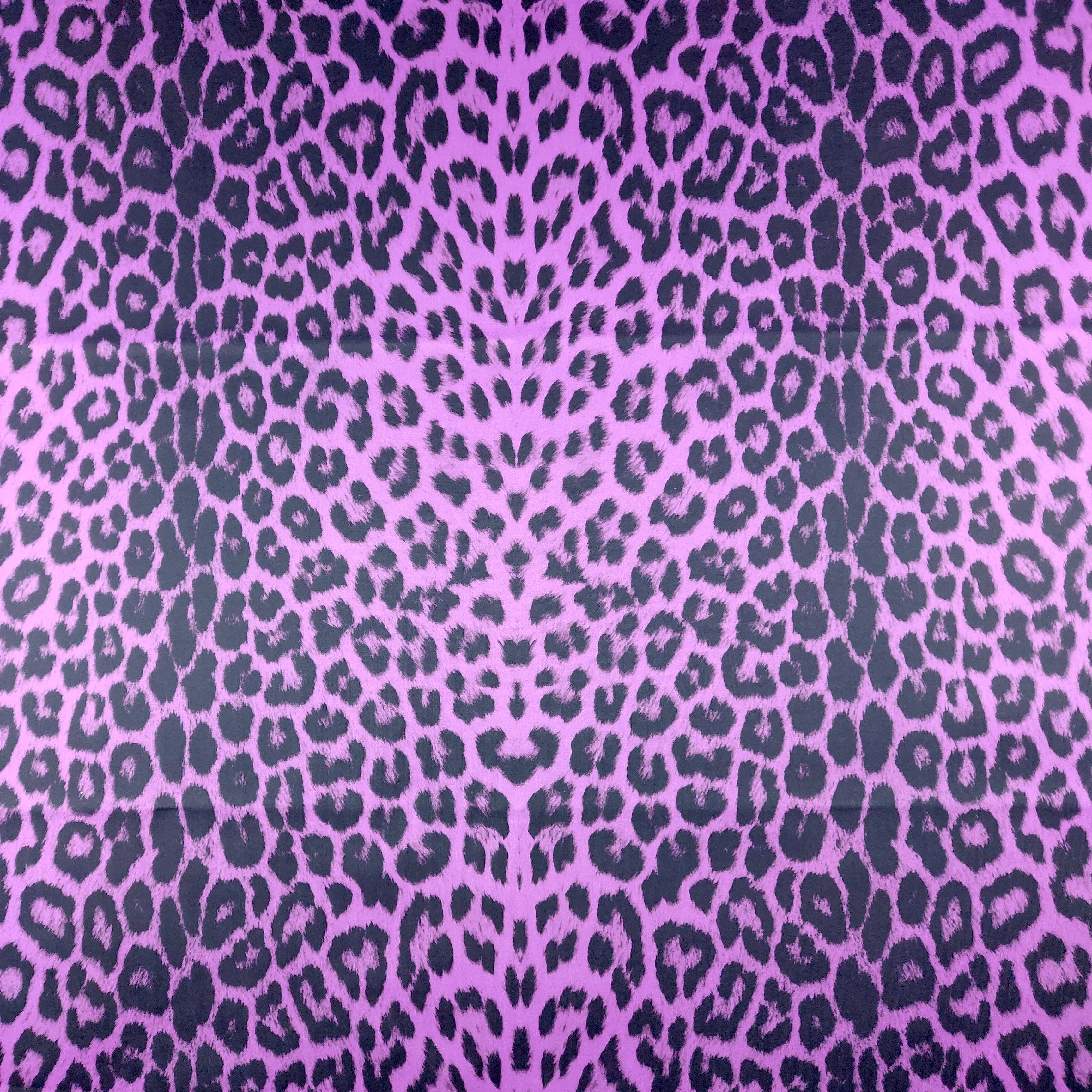 FS005 Leopard Print Scuba, Spun Polyester & Velvet Fabric