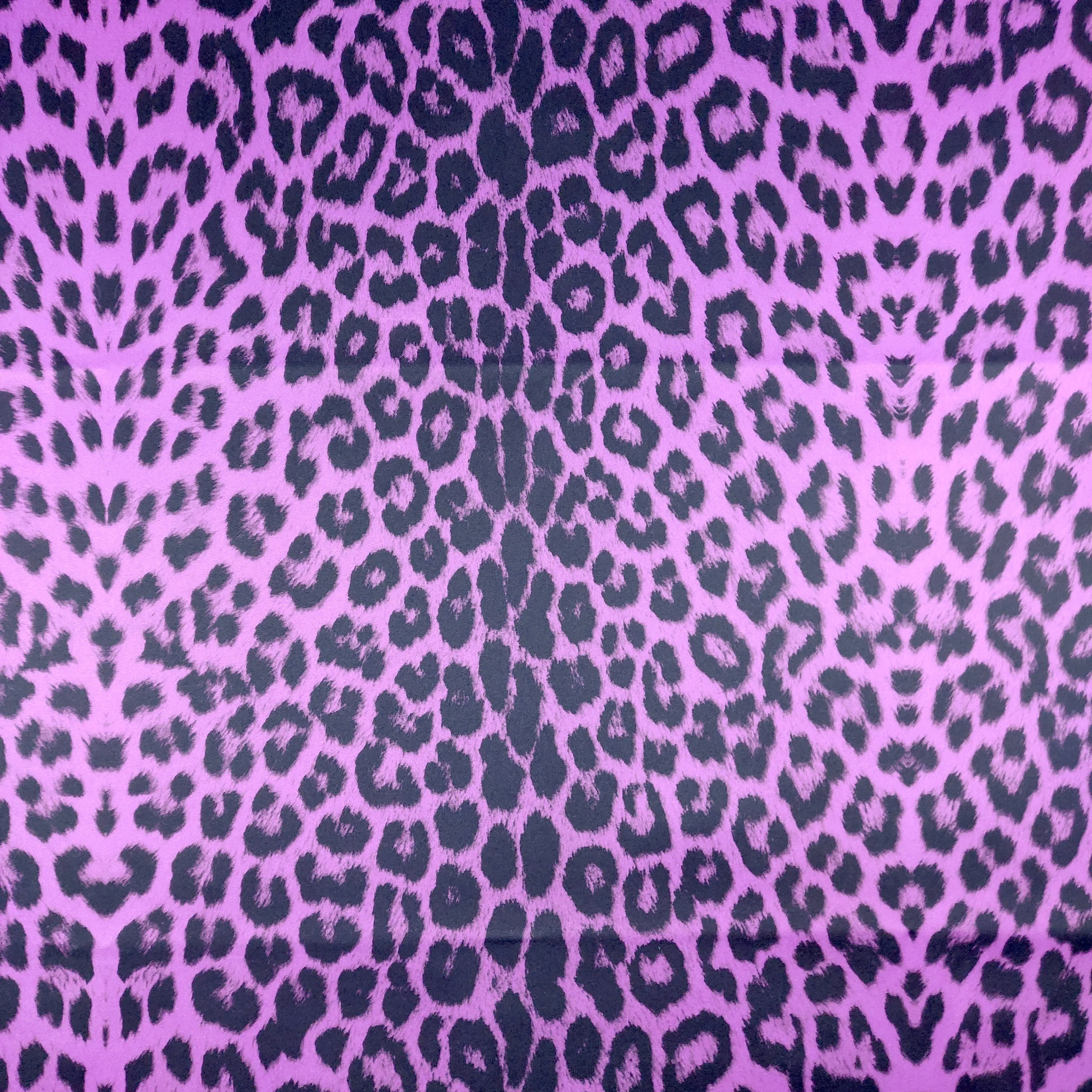 FS005 Leopard Print Scuba, Spun Polyester & Velvet Fabric