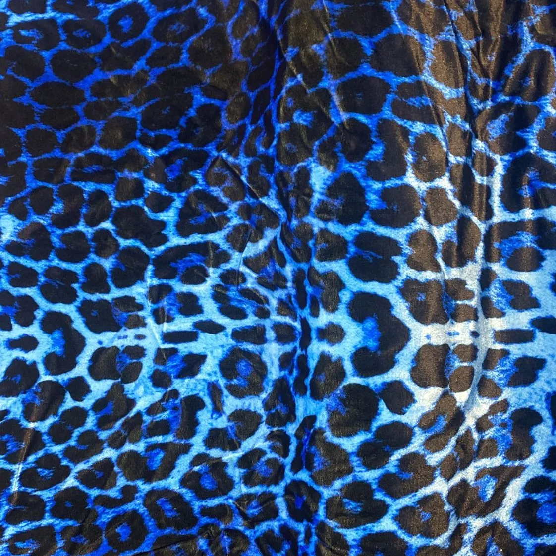 FS005 Leopard Print Scuba, Spun Polyester & Velvet Fabric