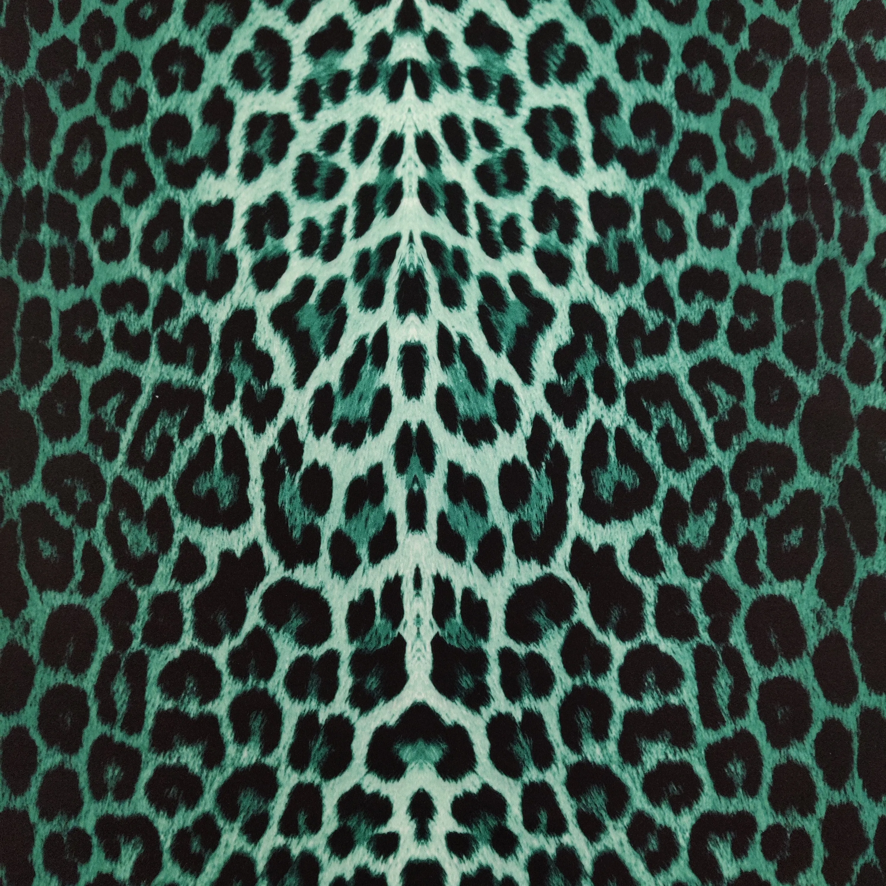 FS005 Leopard Print Scuba, Spun Polyester & Velvet Fabric