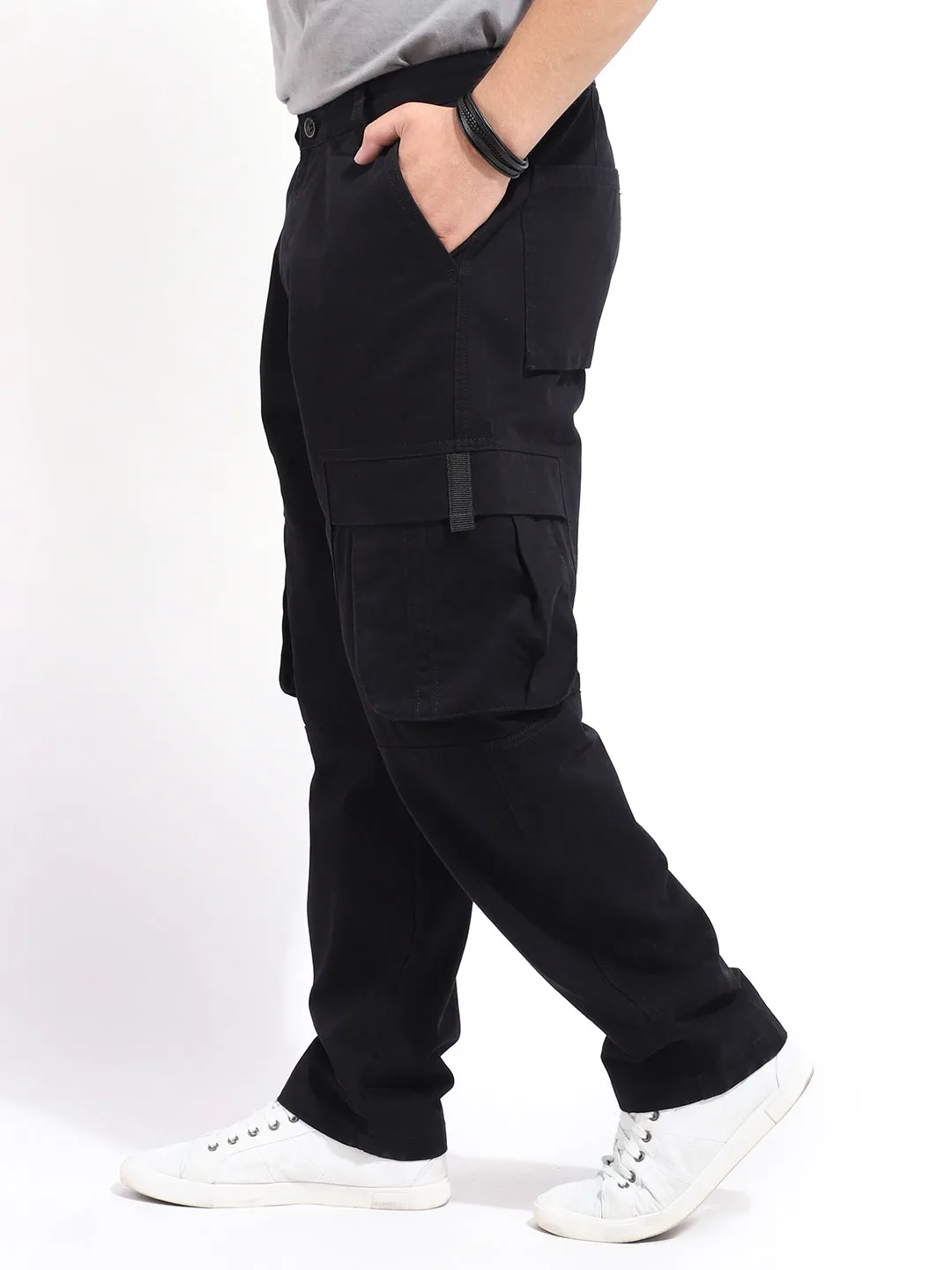 Gesture Black Baggy Fit Cargo