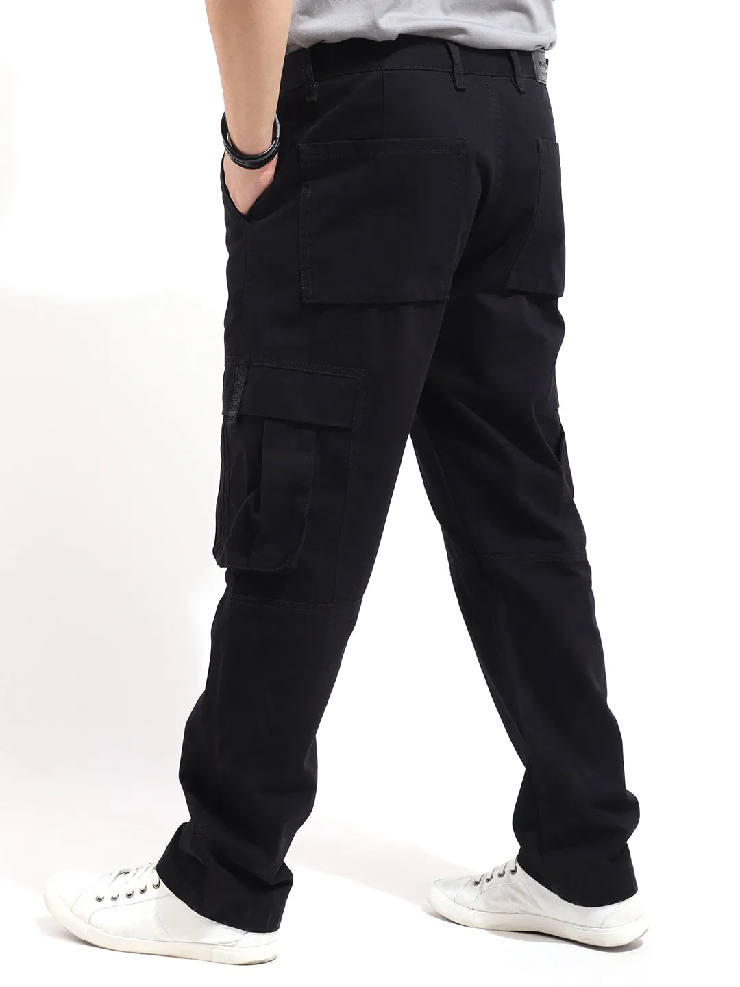 Gesture Black Baggy Fit Cargo