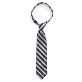 Grey Striped Tie