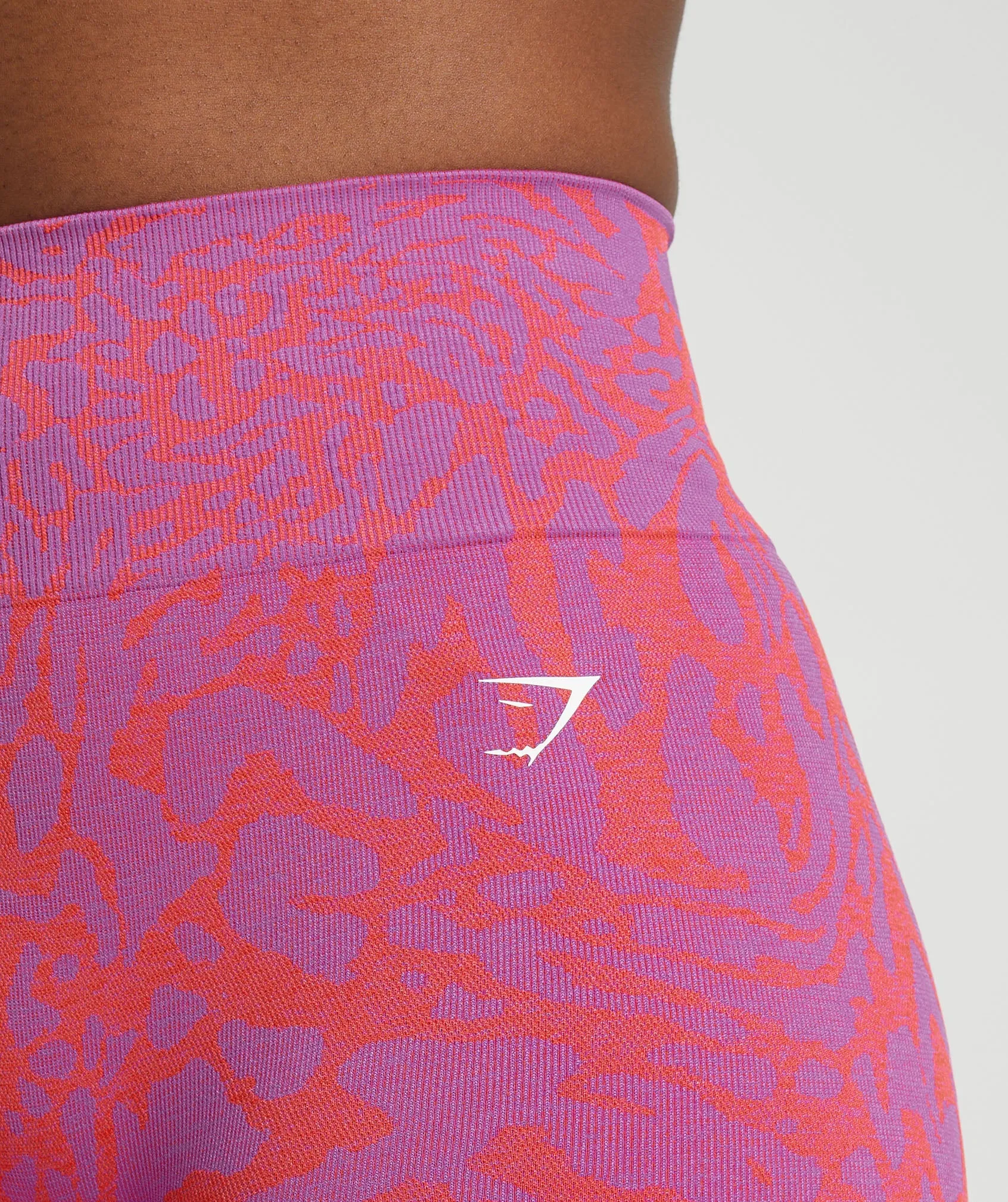 Fit & Flattering Gymshark Shelly Pink/Fly Coral Safari Tight Shorts