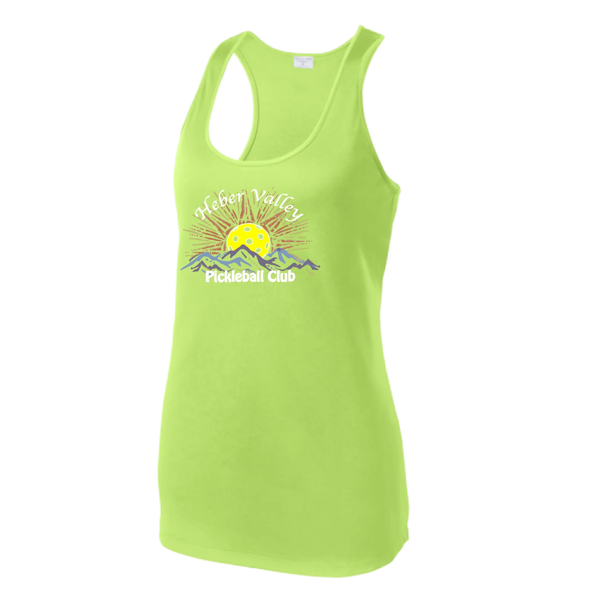 Heber Valley Pickleball Club (Large) | Women’s Racerback Tank | 100% Polyester