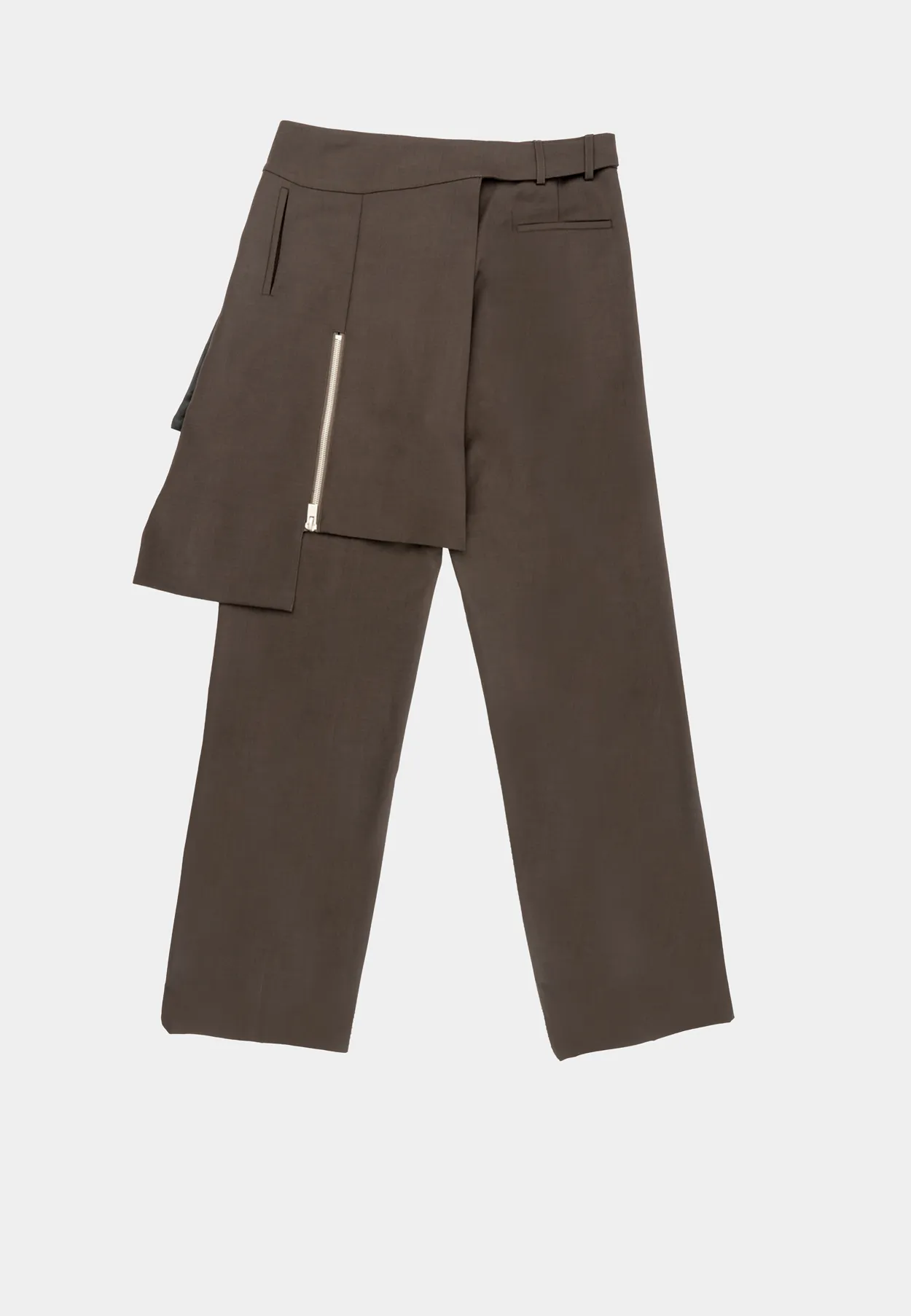 Heliot Emil Chummed Tailored Trouser Dark Chocolate Brown