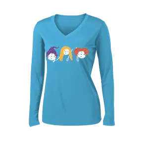 Hocus Pocus | Women’s Long Sleeve V-Neck Shirt | 100% Polyester