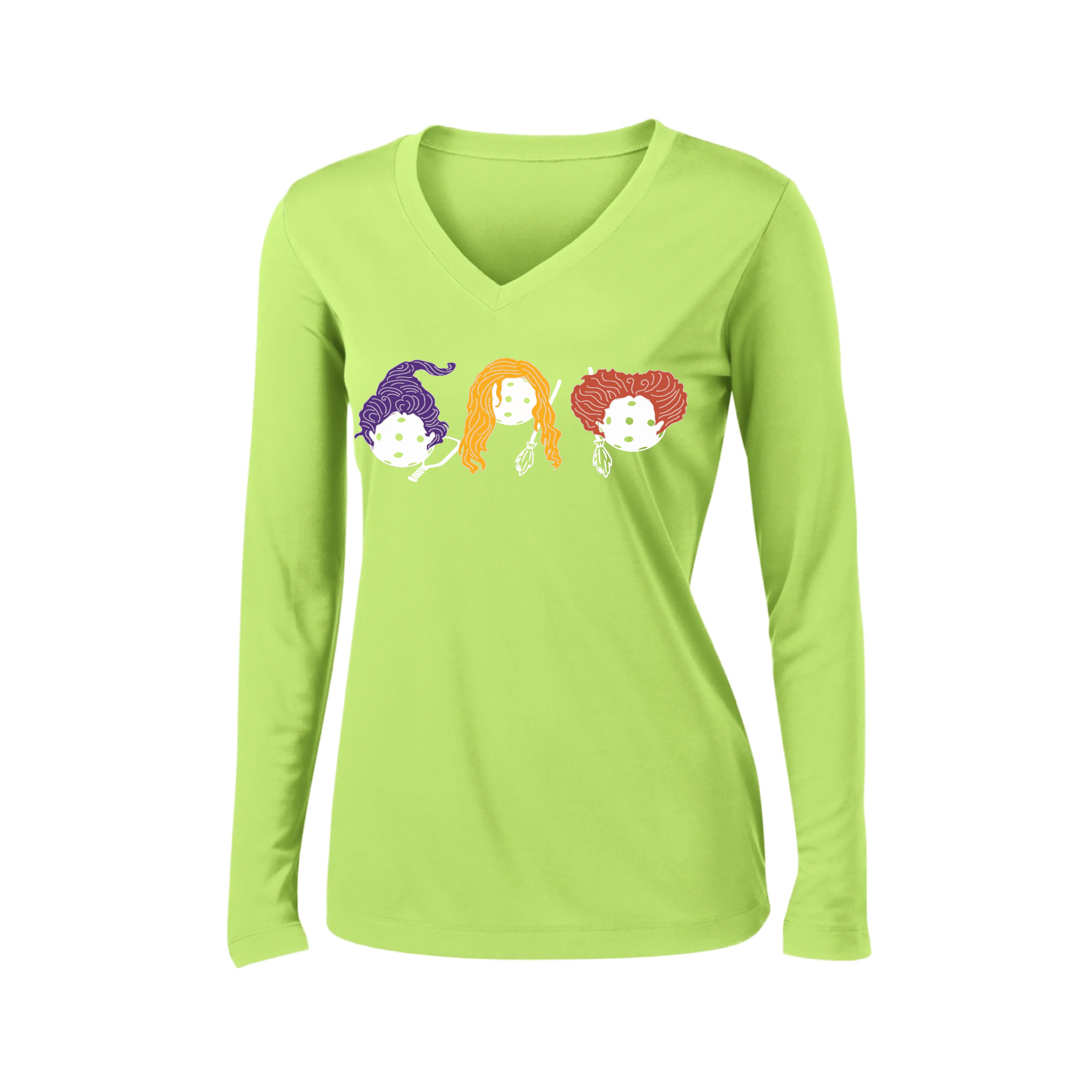 Hocus Pocus | Women’s Long Sleeve V-Neck Shirt | 100% Polyester