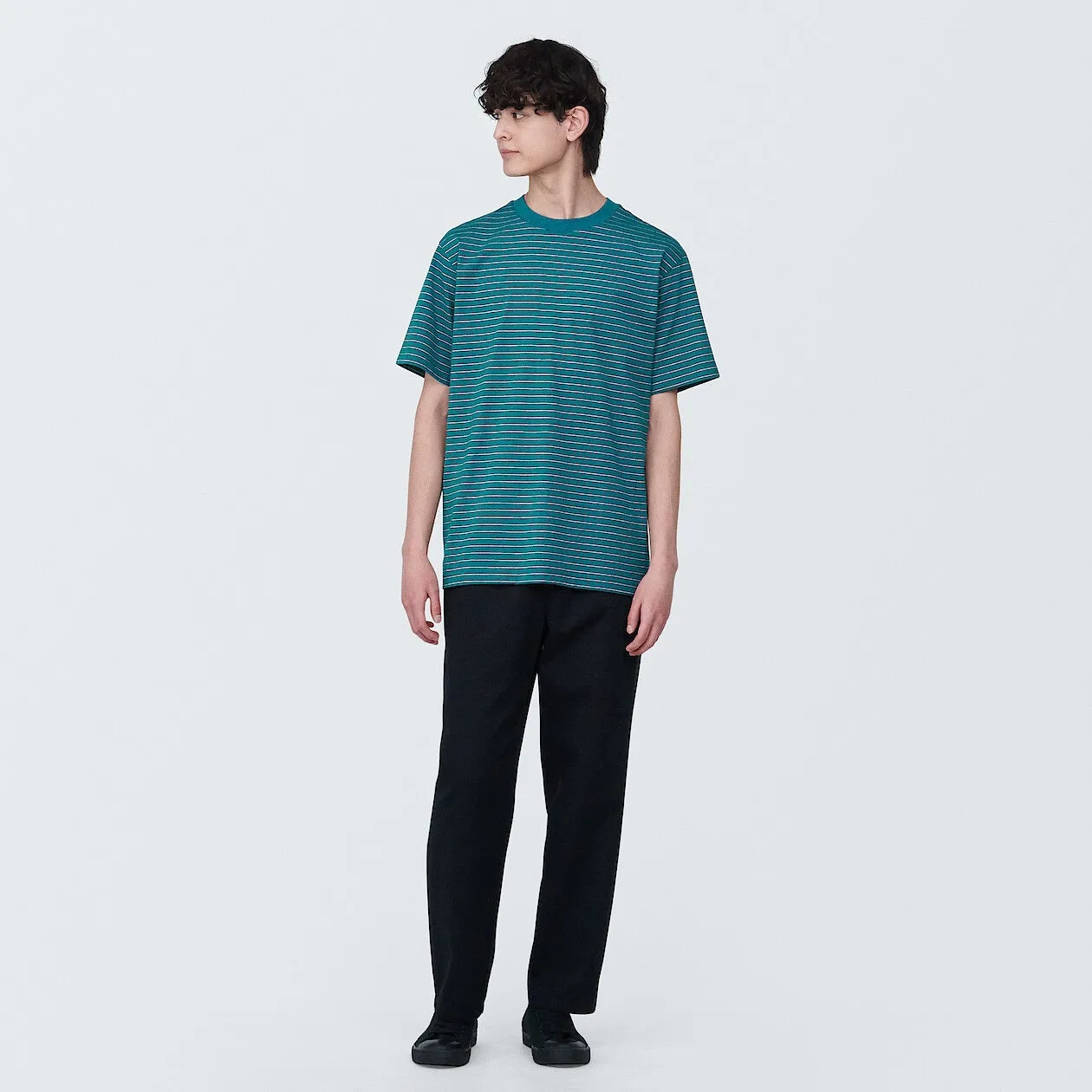 Jersey Striped Crewneck T-Shirt