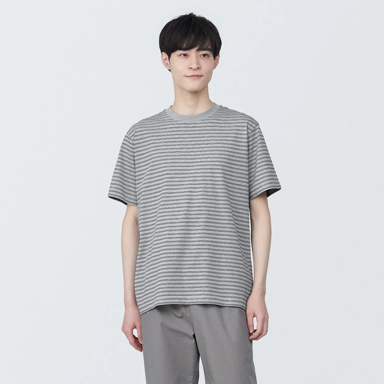 Jersey Striped Crewneck T-Shirt