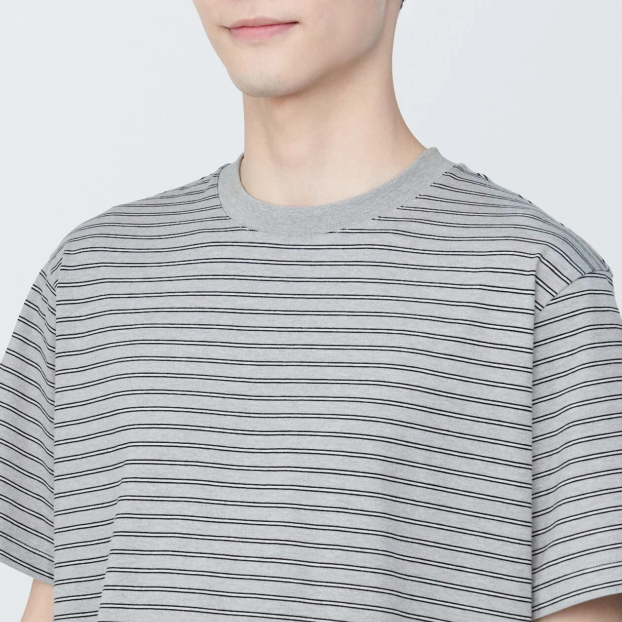 Jersey Striped Crewneck T-Shirt