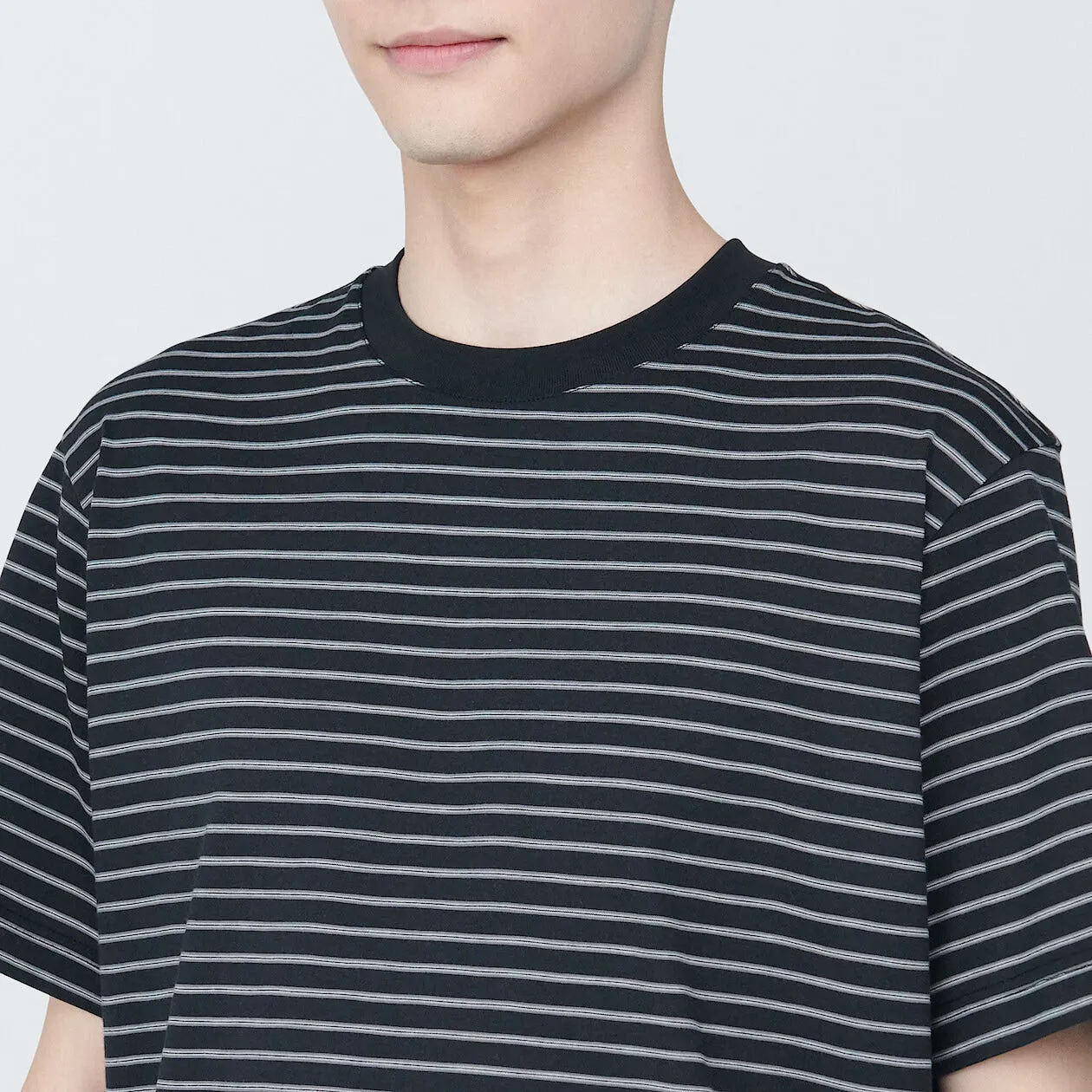 Jersey Striped Crewneck T-Shirt