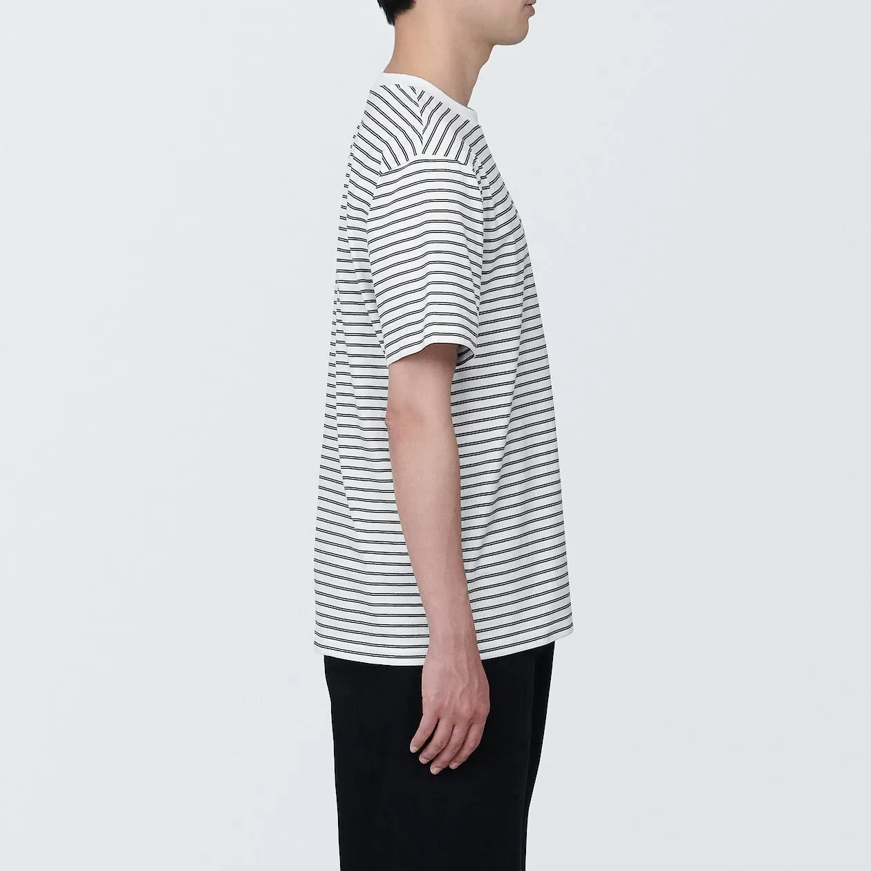 Jersey Striped Crewneck T-Shirt