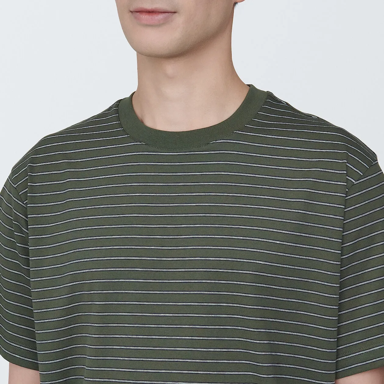 Jersey Striped Crewneck T-Shirt