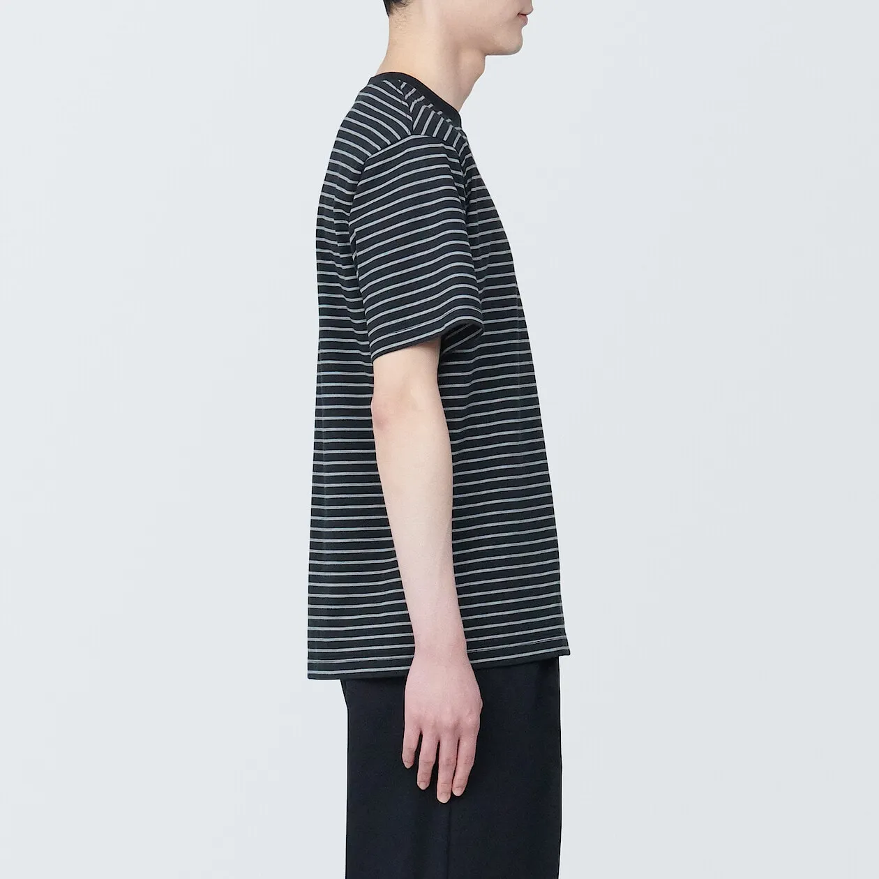 Jersey Striped Crewneck T-Shirt