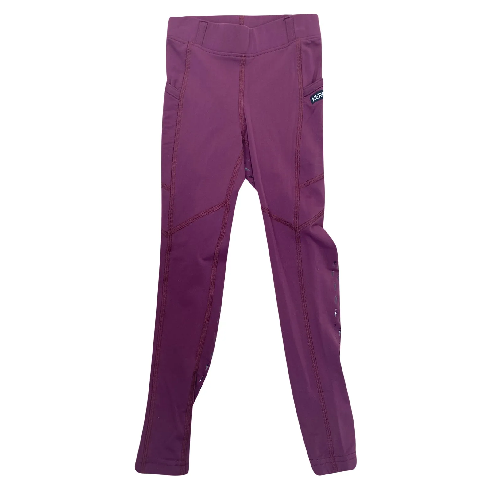 Kerrits Kids 'IceFil' Full Seat Tech Tight in Raisin  - Children's XL