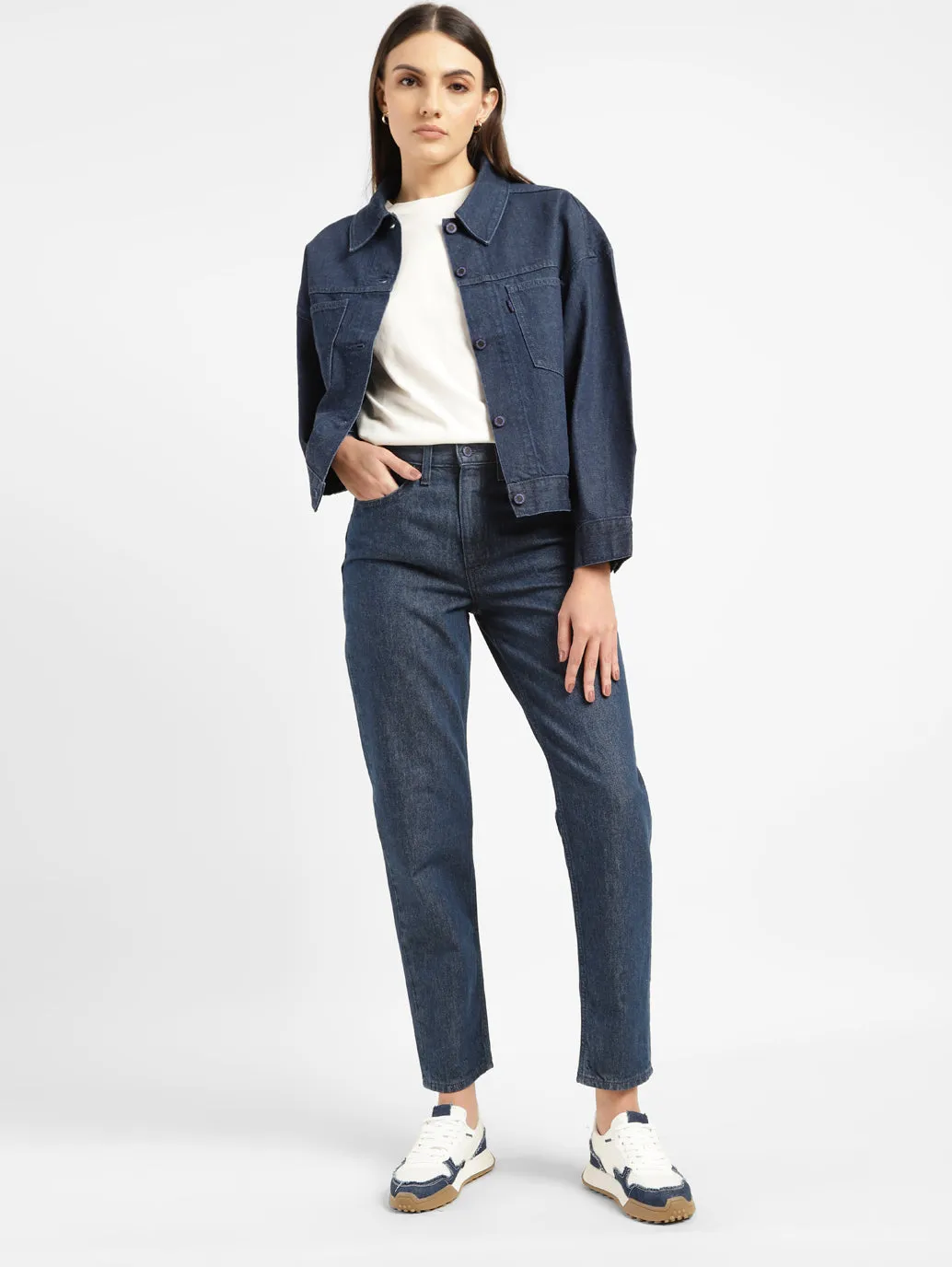 Levi's x Deepika Padukone Mid Rise Baggy Fit  Mom Jeans