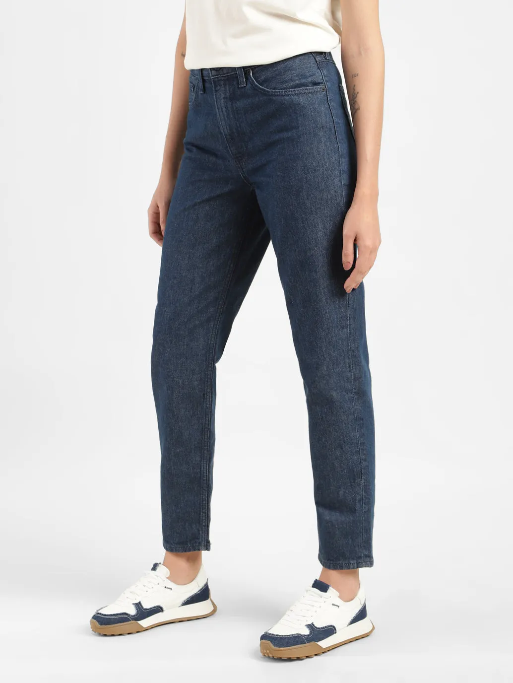 Levi's x Deepika Padukone Mid Rise Baggy Fit  Mom Jeans