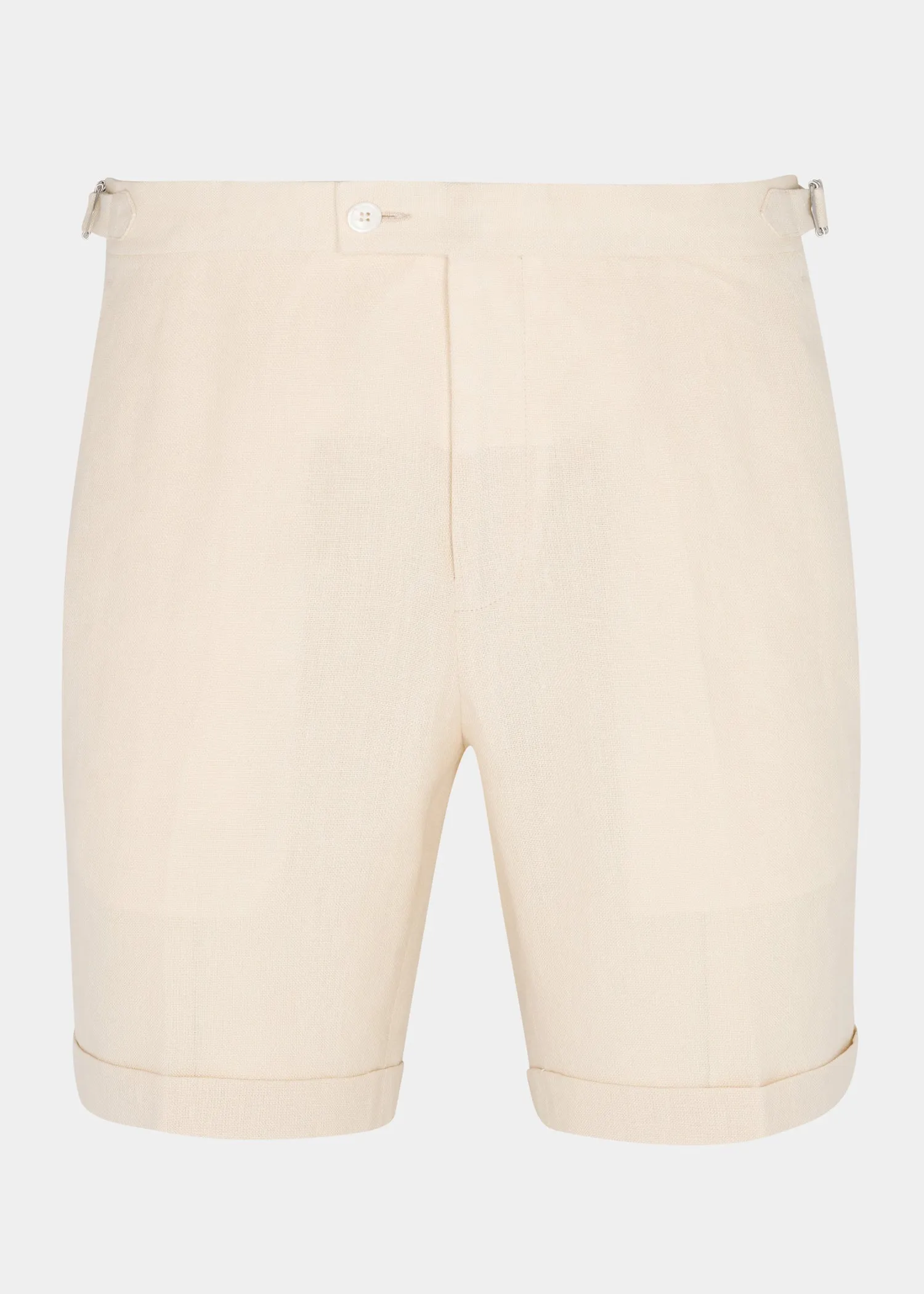 Light Sand Linen Shorts