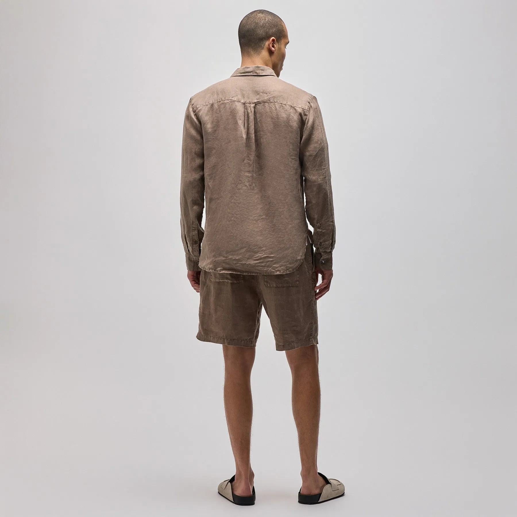 Lightweight Linen Shirt - Cargo Pigment