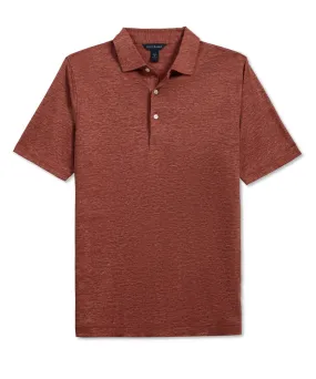 Linen Mélange Polo - Spice