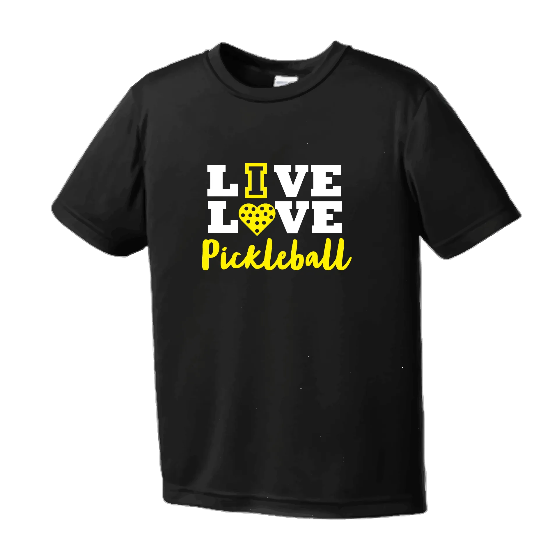 Live Love Pickleball | Youth Short Sleeve Atheletic Shirt | 100% Polyester