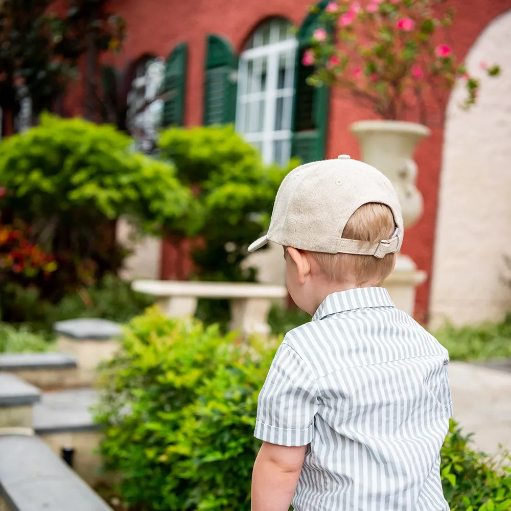 LUXE LINEN BASEBALL CAP