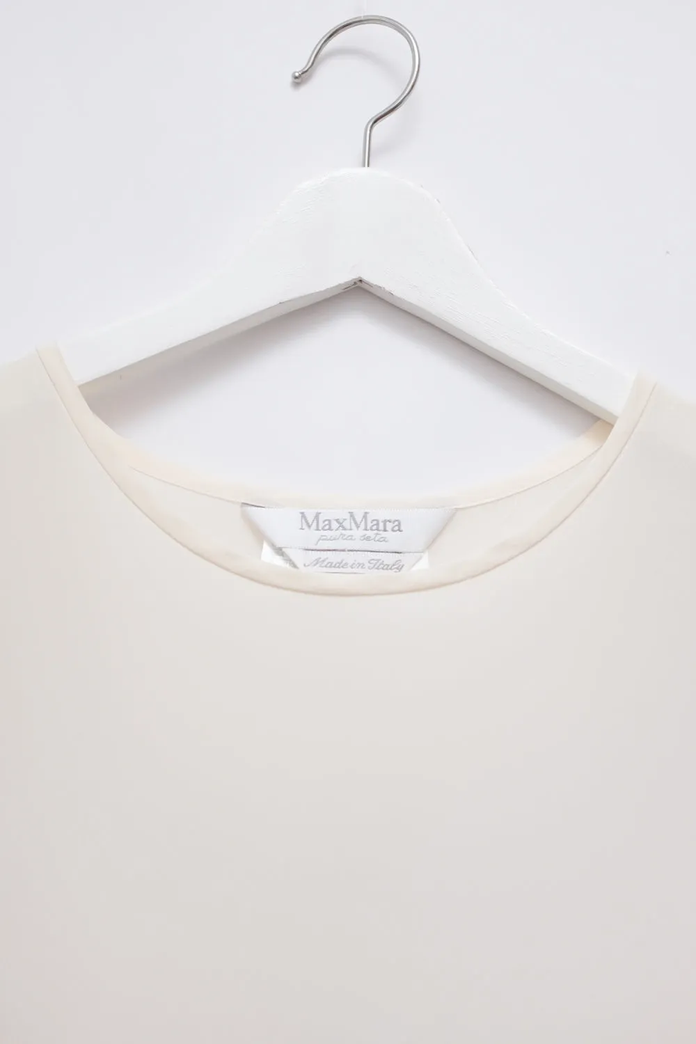 MAX MARA SILK CREAM TANKTOP