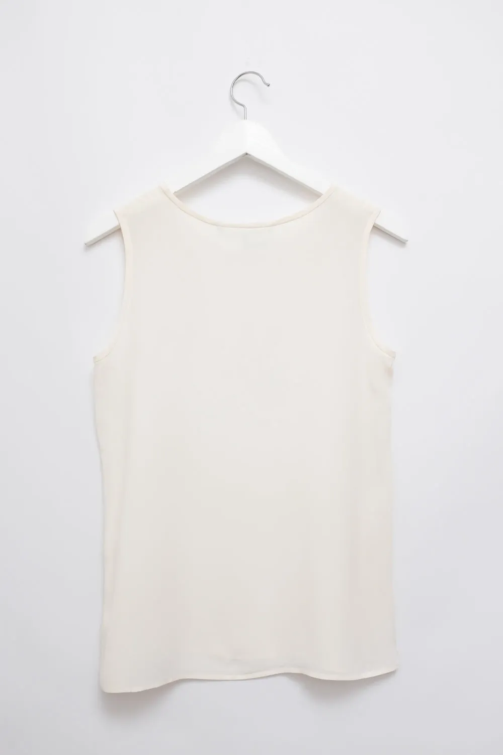 MAX MARA SILK CREAM TANKTOP