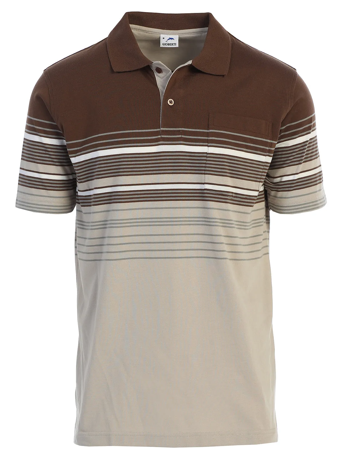 Men's Striped Polo Shirt