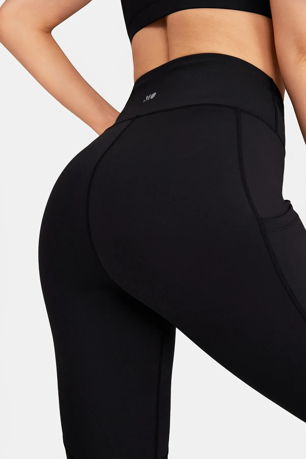 Mesh Panels High-Rise Tight Leggings