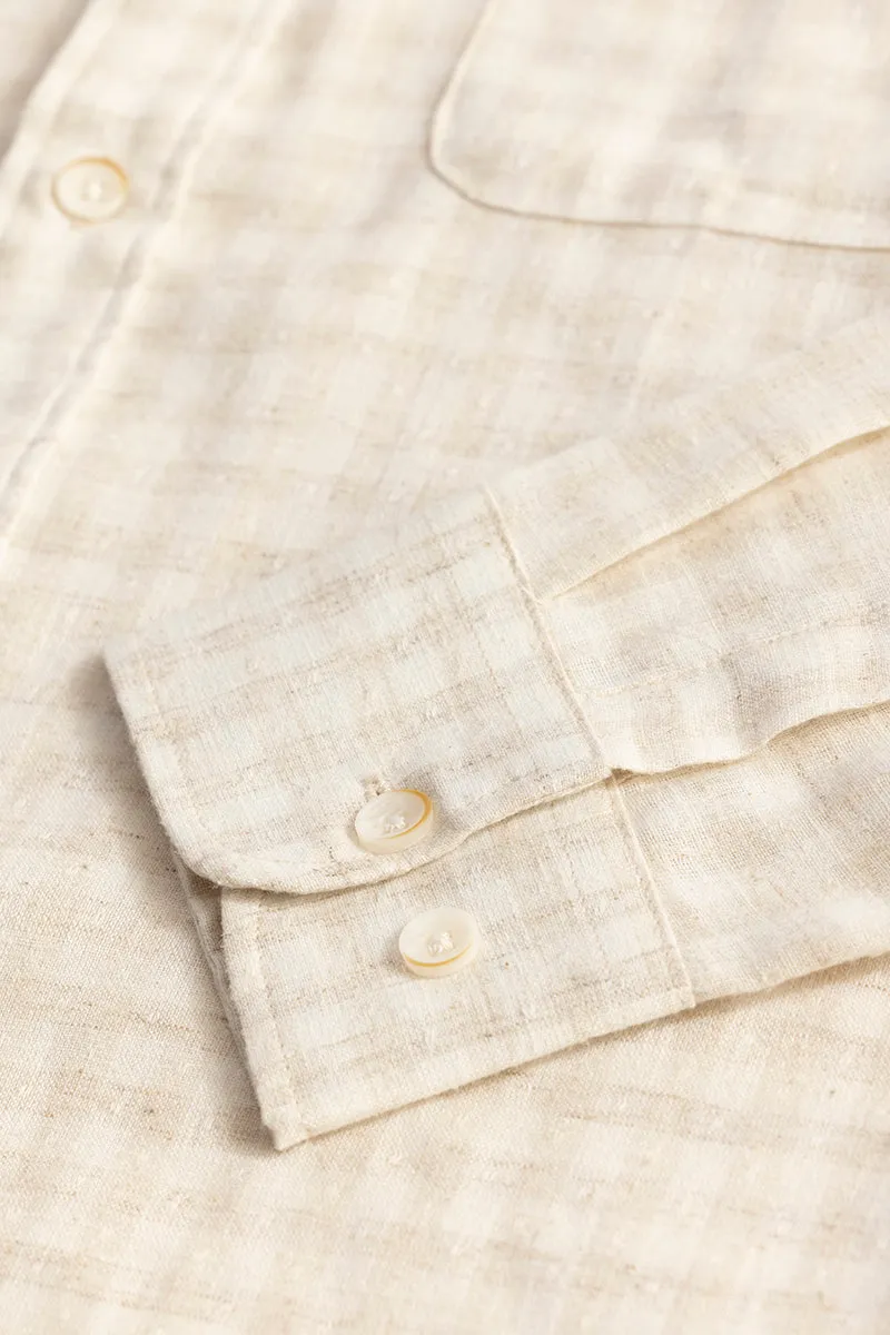 MiniGrid Beige Linen Shirt