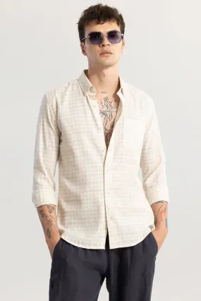 MiniGrid Beige Linen Shirt