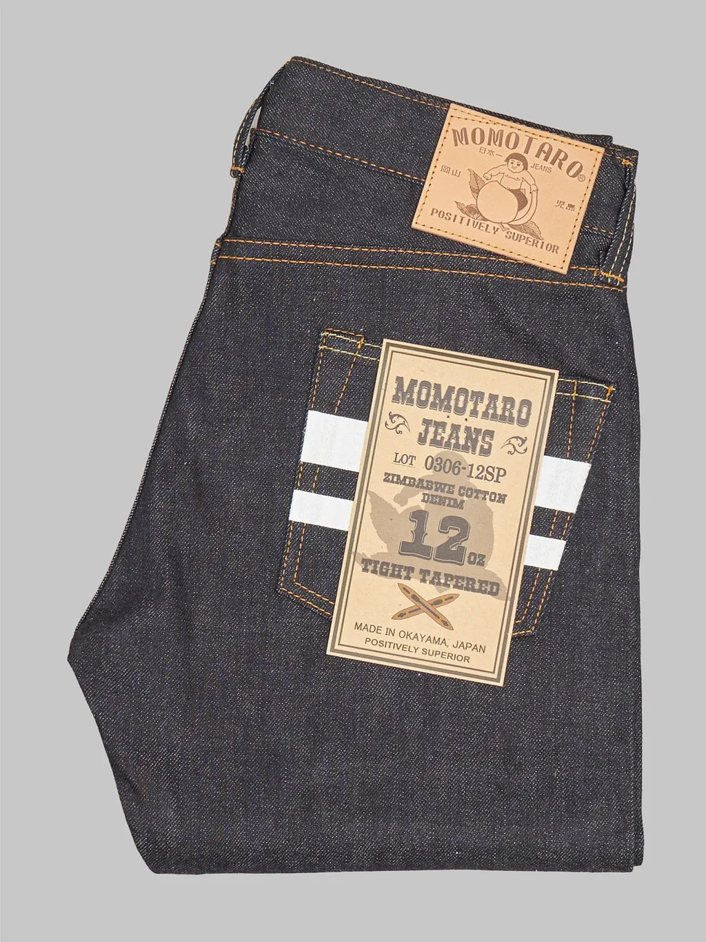 Momotaro 0306-12SP Going To Battle 12oz Tight Tapered Jeans