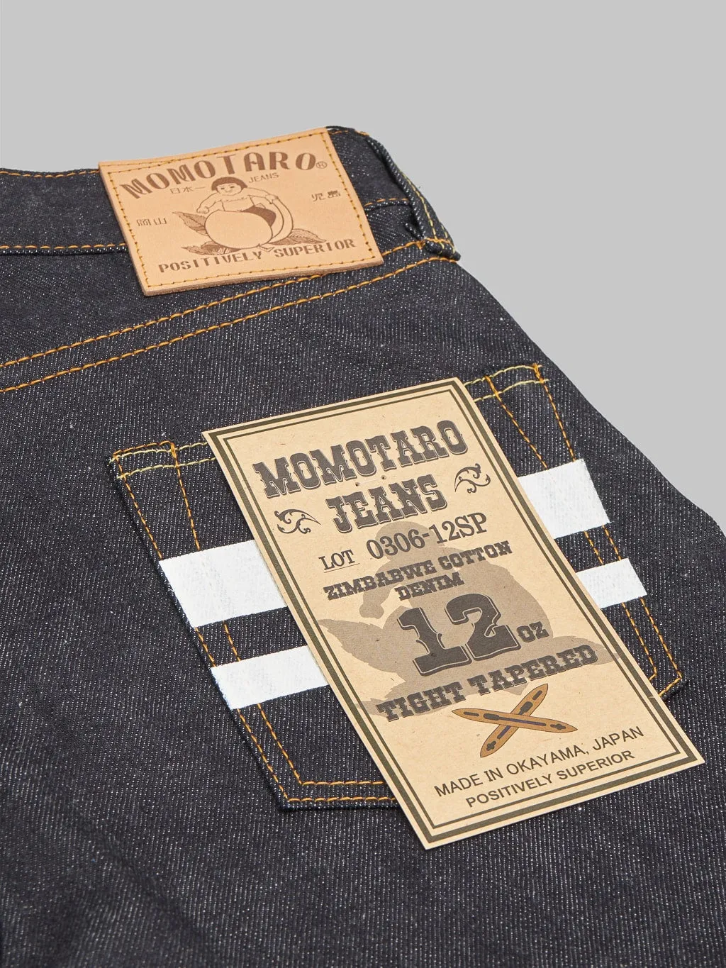 Momotaro 0306-12SP Going To Battle 12oz Tight Tapered Jeans