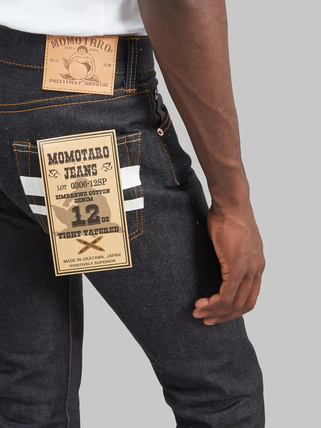 Momotaro 0306-12SP Going To Battle 12oz Tight Tapered Jeans