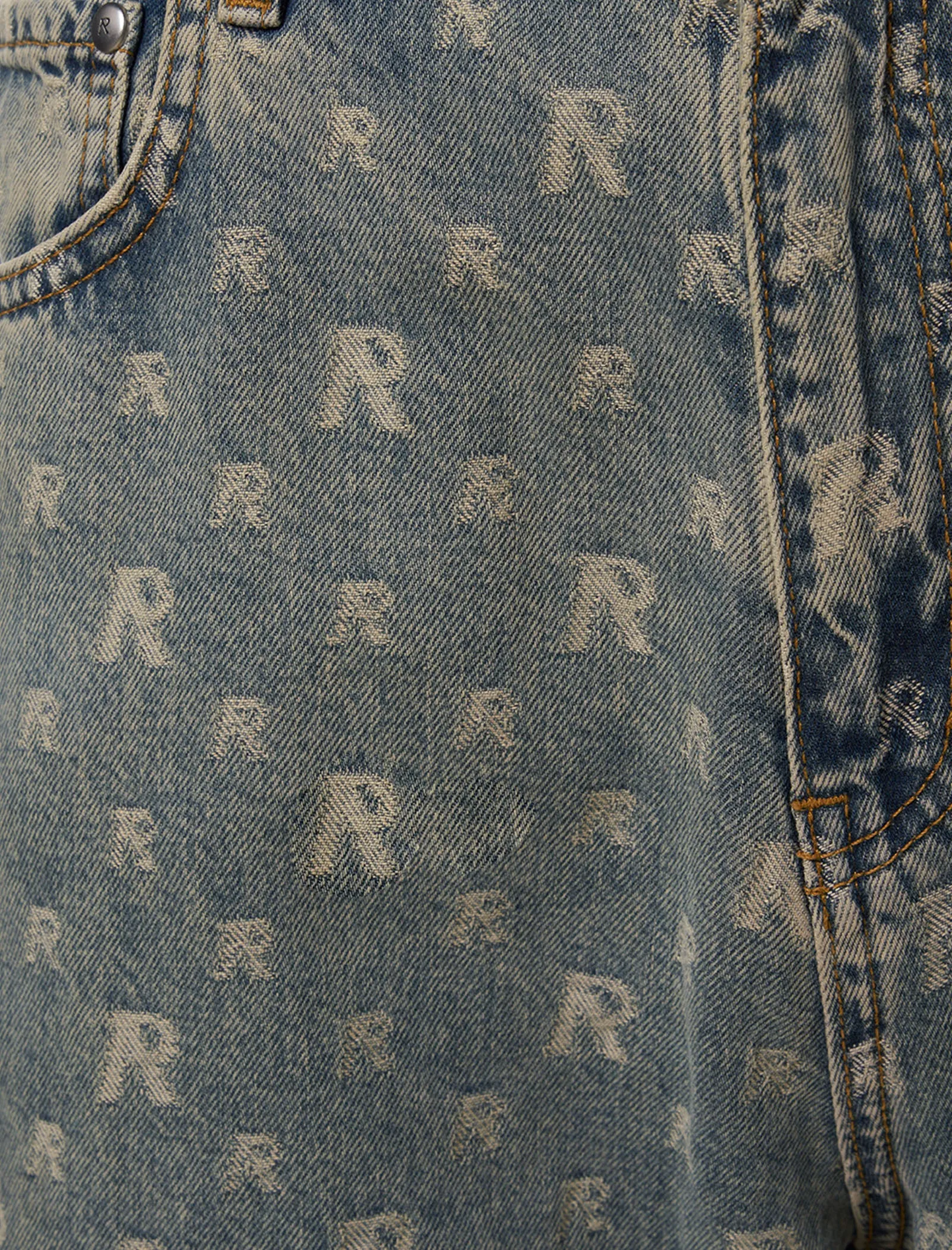 MONOGRAM BAGGY DENIM JEAN