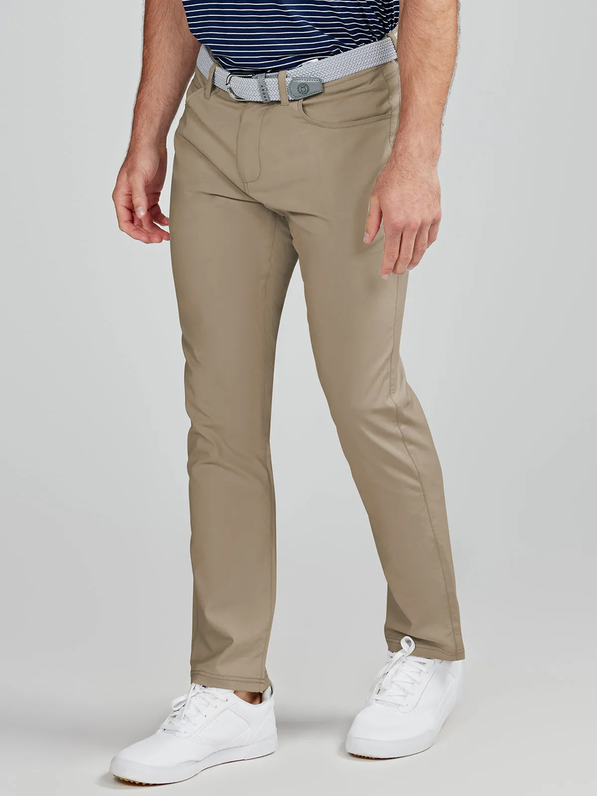 Motion Pant Tailored Fit - Mid-Khaki