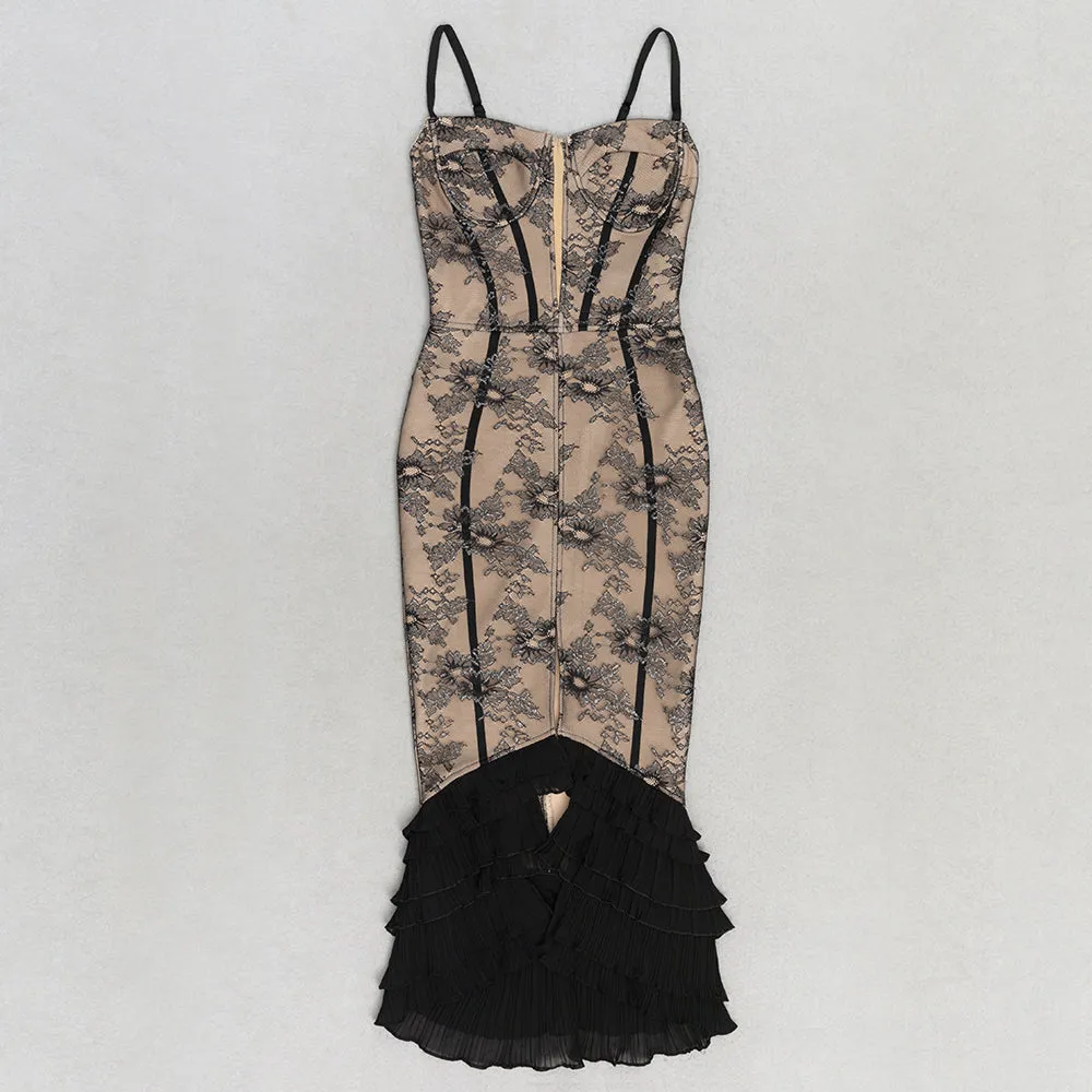 NAXOS Lace Bodycon Dress