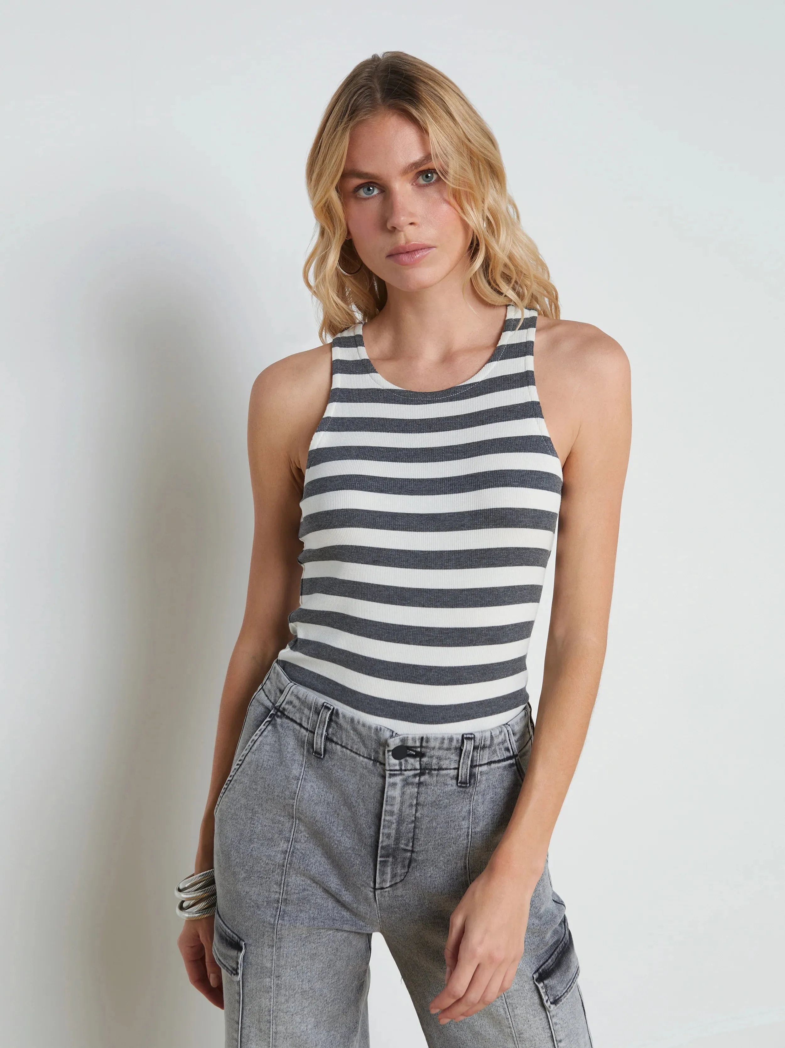 NIA RACERBACK STRIPED TANK - L'AGENCE